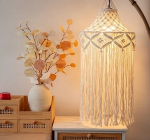 Saldi diretti in fabbrica <span class=keywords><strong>paralume</strong></span> in <span class=keywords><strong>corda</strong></span> di cotone nordico stile bohémien casa morbida decorazione <span class=keywords><strong>paralume</strong></span> - Product Image 1