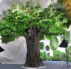 Arbre artificiel de <span class=keywords><strong>grande</strong></span> taille de type banian simulé, arbre à souhaits, pour hôtel, intérieur et extérieur, paysage biomimétique, plantes vertes - Product Image 4