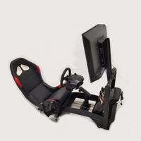 Simulateur de course de jeu F1 pour voiture Simulateur de conduite de voiture de course avec support de changement de vitesse Support de moniteur unique