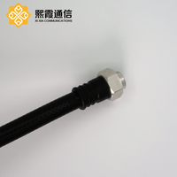 Kabel Jumper Rf panjang kustom 1/2 kabel super fleksibel 4.3-10 Jumper pria untuk 7/16 Jumper wanita Din 3m