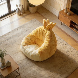 เก้าอี้บีนแบ็กทรงสับปะรดขนาดใหญ่ นุ่มฟู โซฟาพักผ่อนแสนสบาย เก้าอี้พักผ่อนขนาดใหญ่พิเศษ สำหรับห้องนั่งเล่น - Product Image 2