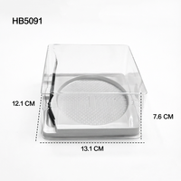 Boîte d'emballage transparente en plastique PET pour desserts et biscuits, boîte rectangulaire
