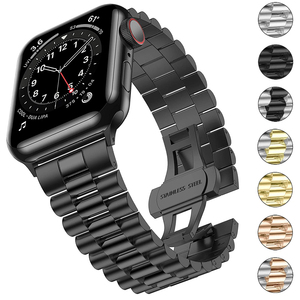 Cinturini da polso di lusso cinturino in acciaio inossidabile per cinturino <span class=keywords><strong>Apple</strong></span> <span class=keywords><strong>Watch</strong></span> <span class=keywords><strong>8</strong></span> <span class=keywords><strong>ultra</strong></span> 49mm serie iWatch 41/45mm 40/44mm 38/42mm accessori - Product Image 2