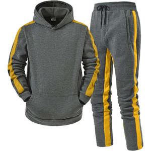 Conjunto de ropa deportiva de chándal de invierno para hombre y mujer de calidad superior, sudadera y pantalones con capucha para correr al aire libre, trotar, pescar - Product Image 3