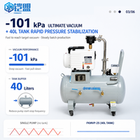 Station de pompe à vide rotative à une seule étape KAI MENG FKMVP 25, 25m3/h, 0.75KW, 220V, -101 kPa pour l'industrie médicale