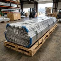 Kit de Perfil de Riel para Ventana Corredera de Aluminio, Riel de Doble Canal en U con Ranura para Burlete, Extrusión de Marco de Alta Resistencia