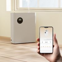 Diffuseur de parfum intelligent HVAC flambant neuf, ventilateur 1000 ml, désodorisant d'air domestique, diffuseur d'arômes pour usage commercial et hôtelier, diffuseur d'huiles essentielles sans eau