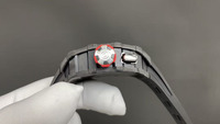 Montre mécanique automatique de luxe squelettée en fibre de carbone noire 3502, style designer haut de gamme, avec logo OEM, pour homme