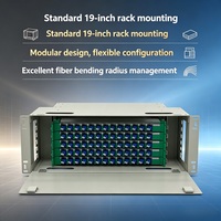 Panel de Conexión de Fibra Óptica de Alta Densidad LC Dúplex de 144 Núcleos, ODF de 19 Pulgadas para Montaje en Rack, para FTTH, Telecomunicaciones, OEM