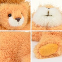 Peluche personnalisée en forme d'animal, chat, lion, panda, licorne, raton laveur, mouton, peluche douce, vente en gros, fabricant OEM ODM, cadeau pour enfants