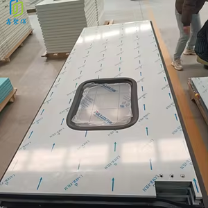 Дверь для супермаркета из нержавеющей стали — двусторонняя нажимная дверь с нажимной панелью для продуктового магазина - Product Image 5