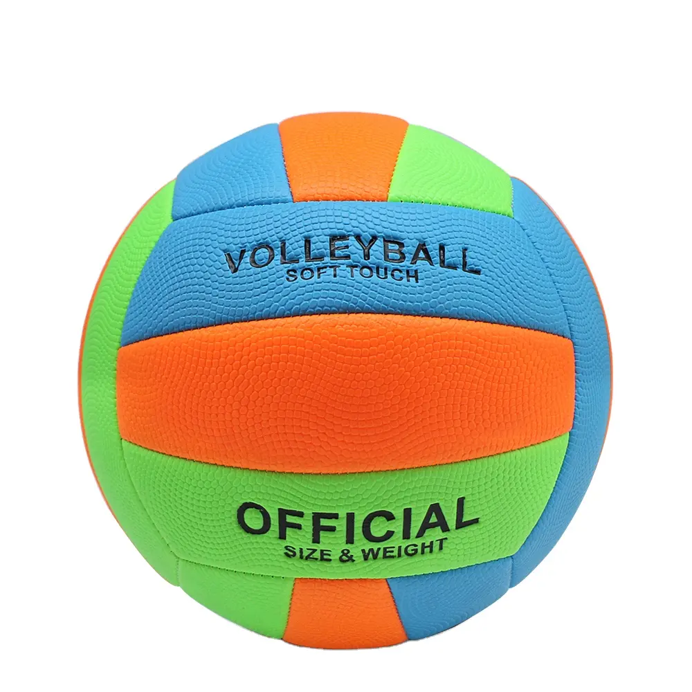 Bola de vôlei para treinamento, bola de vôlei colorida com toque macio personalizado