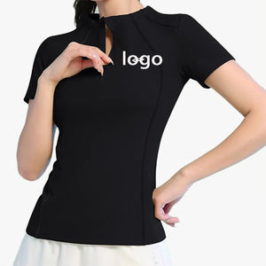 Ensemble Sport Décontracté Grande Taille Femme – Tenue de Yoga Professionnelle Séchage Rapide avec Logo Personnalisable – Manches Courtes pour Tennis, Course et Fitness - Product Image 3