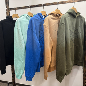 KingSen Custom Men's Autumn Winter <b>Hoodie</b> Heavyweight <b>Polyester</b>/Cotton Digital Printing Knitted Fabric Eco-Friendly Breathable - Product Image 3