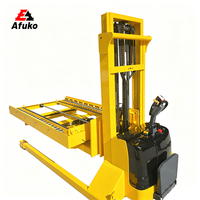 Forklift Stacker Listrik Tenaga AC Afuko Baru Kapasitas Angkut 1500kg Truk Forklift Transportasi Gudang