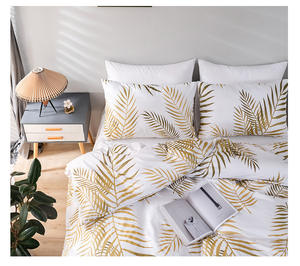 Juego <span class=keywords><strong>de</strong></span> Ropa <span class=keywords><strong>de</strong></span> Cama con Estampado Negro y Dorado, Moderno y Sencillo, Venta Directa <span class=keywords><strong>de</strong></span> Fábrica, Superventas, Varias Opciones <span class=keywords><strong>de</strong></span> Tamaño, Funda <span class=keywords><strong>de</strong></span> Edredón y Funda <span class=keywords><strong>de</strong></span> Almohada - Product Image 2