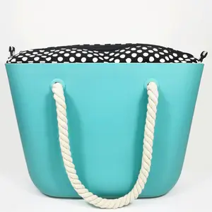 Sac de plage en Silicone, sac de plage en caoutchouc Durable, fourre-tout de plage Fashion pour femmes