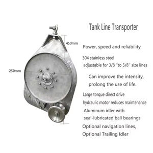 Cabrestante de tambor de ancla eléctrica para motor de barco de 12V/24V 600W tamaño de cuerda 5-6mm - Product Image 4