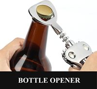 Sacacorchos de Aleación de Zinc de Alta Resistencia, Abridor de Botellas de Cerveza Premium, Accesorios Multifuncionales para Vino