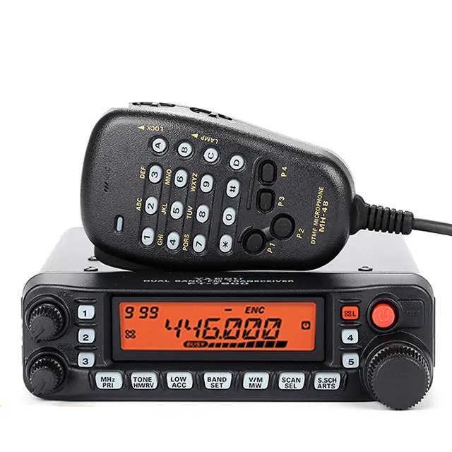 جهاز إرسال واستقبال FM YAESU FT-7900R 50 وات عالي الطاقة بنطاق مزدوج 2 متر 70 سم راديو سيارة هوائي متنقل، جهاز اتصال لاسلكي 100 كم