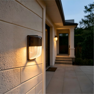 Lámpara LED de Pared Exterior MINI, 30W/25W/18W, CCT Ajustable 3/4/5K, con Fotocélula, 100-277VAC - Product Image 1