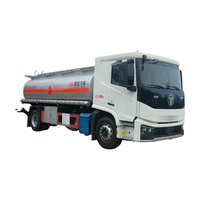 Camion-citerne mobile de livraison d'huile 4x2 de 15 tonnes, transport de diesel et d'essence, ensemble complet d'accessoires