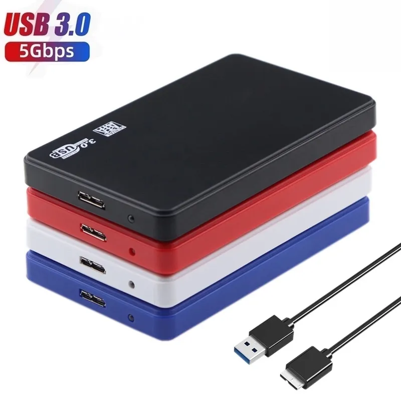 2.5 인치 2.5 "USB 3.0 외장형 하드 드라이브 케이스 SATA III 6Gbps HDD SSD 박스 USB 2.0 모바일 디스크 외부 인클로저 캐디 케이스