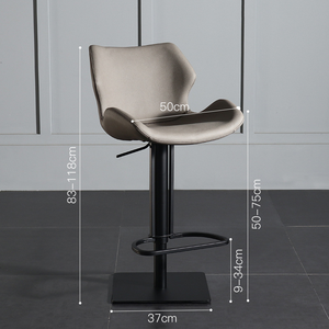 2025 <span class=keywords><strong>tabouret</strong></span> <span class=keywords><strong>de</strong></span> <span class=keywords><strong>bar</strong></span> commercial <span class=keywords><strong>de</strong></span> style moderne en cuir PU noir rembourré avec fonction réglable pour meubles <span class=keywords><strong>de</strong></span> boîte <span class=keywords><strong>de</strong></span> nuit - Product Image 2