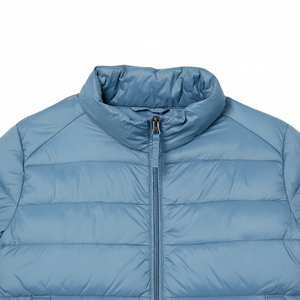 Chaqueta acolchada para mujer, chaqueta marrón con cremallera de gran tamaño, ligera, de lujo, abrigo de invierno con capucha, acolchada - Product Image 1