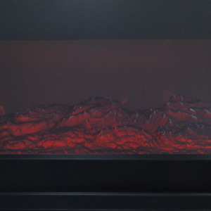 Chauffage électrique à tube avec sortie d'air supérieure, télécommande, effet de flamme 3D et plusieurs vitesses - Product Image 5
