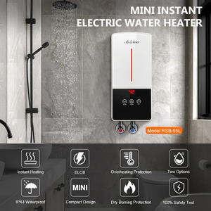 Calentador de Agua Instantáneo sin Tanque de 5.5KW, Grifo Mezclador Eléctrico de Cocina con Chorro de Agua Caliente, Set de Ducha - Product Image 2