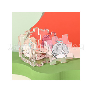 Juego de rompecabezas acrílico Yili, cuadro personalizado de dibujos animados, adorno de escritorio en forma de cubo, regalo para niños de 8 a 13 años - Product Image 5