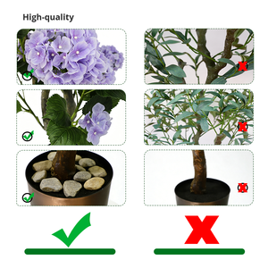 Nueva Planta Artificial de Hortensia de Plástico, Flor Artificial Personalizada, Árbol de Laurustinus, Decoración para Bodas, Jardinería, Paisajismo - Product Image 3