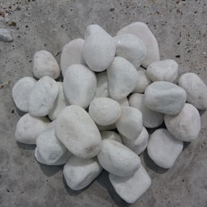 หินธรรมชาติ ก้อนกรวดที่ไม่ขัดเงา หินกรวดหินแม่น้ําขาว - Product Image 1