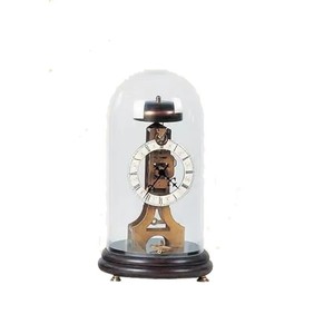 Horloge squelette à mécanisme visible, à remontage manuel, en porcelaine antique, modèle « Gentleman », chapitre 15 jours, répétition des jours, plateforme visible, échappement en laiton, frappe sonore - Product Image 1