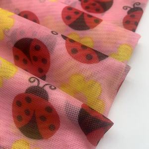 Tessuto Power Mesh con Stampa <span class=keywords><strong>Coccinella</strong></span>, 93% Poliestere 7% Spandex, Traspirante ed Elastico in 4 Direzioni per Abiti, Top e Gonne Tutu per Bambini - Product Image 5