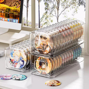 Transparent Acrylic Storage Box Rectangular Sealed Badge Organizer Office Desk <b>Display</b> <b>Case</b> 5875mm Single Protective Cover - Product Image 3