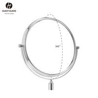 Extendable Rotatable Foldable Matt Black Wall Mounted Double-Sided 1X+3X Magnifying Eco-Friendly Durable Brass Stainless Steel
