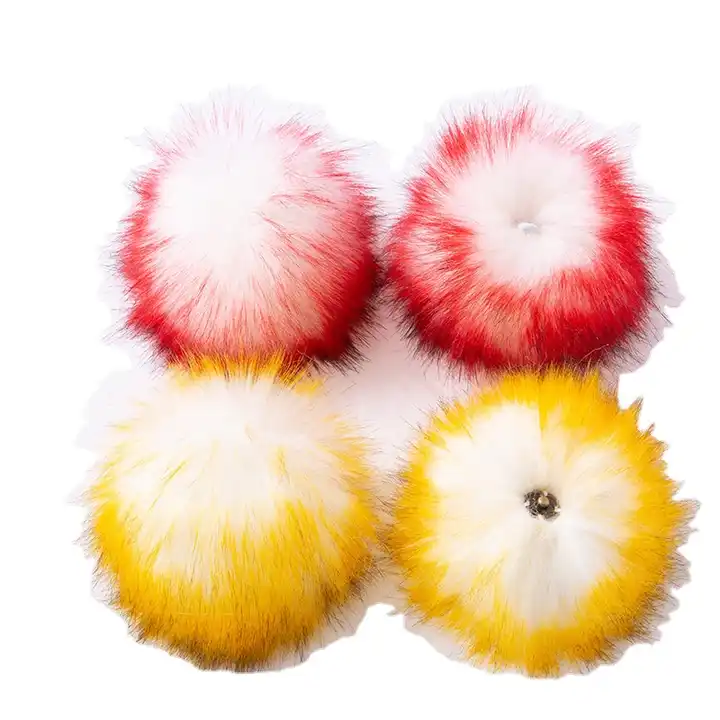 wholesale 14cm fake pompom faux fox