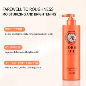 Vente en gros de lotion corporelle hydratante et éclaircissante à l'huile de cheval biologique 500 ml pour tous types de peau - Product Image 3