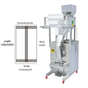 50-1000g Chips Biscuit Snacks Packaging Machine Sealing Machine Groundnut Popcorn Biscuit Rice Potato Chips Packing Machine