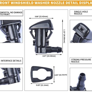 Boquillas de Lavaparabrisas Winway 3172 para Ford Lincoln, Conectores de Manguera de Agua de Nylon - Product Image 4
