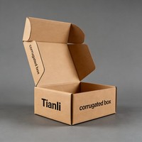 Caja de Embalaje de Transporte Personalizada al por Mayor, Cajas de Correo para Pequeñas Empresas, Impresión con Tinta de Soja, Caja Plegable de Papel Corrugado para Vestidos