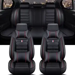 Leather Car Seat Covers Universal Waterproof Car Seat Cushion Sport Car Seat Cover