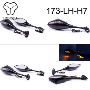 กระจกมองข้างมองหลังพร้อมสัญญาณไฟเลี้ยว LED สำหรับรถจักรยานยนต์ <span class=keywords><strong>Honda</strong></span> <span class=keywords><strong>CBR</strong></span> <span class=keywords><strong>600</strong></span> 900 1000 <span class=keywords><strong>RR</strong></span> CBR300R CBR500R CBR250R - Product Image 3