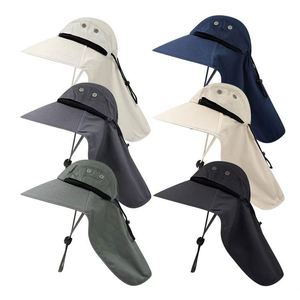 Sombrero de Sol de Nailon con Protección UV para Exteriores, con Visera y Solapa para el Cuello, para Caza, Pesca, Senderismo, Camping, Deportes, Viajes, para Hombres y Mujeres, para las Cuatro Estaciones - Product Image 1