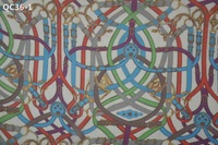 Tissu en soie personnalisé OEM d'usine avec motif imprimé multicolore teint 100% soie pure tissu en mousseline de soie