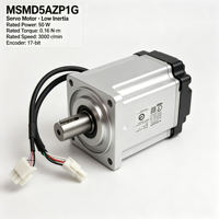 Moteur servo AC durable MSMD5AZP1G 50W à petite bride pour machines d'assemblage de composants électroniques