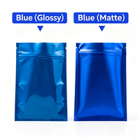 Sachet Doypack en plastique translucide mat givré, refermable avec fermeture éclair, pour emballage alimentaire