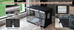 Profesyonel fabrika taşınabilir köpek kafesi ev dayanıklı kapalı 24x17x19 inç Metal kulübesi kolay çift kapılar katlanır uzun ömürlü - Product Image 4